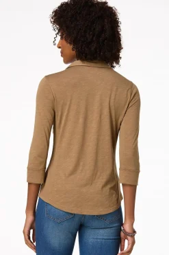 Cato Ribbed Inset Shirt><noscript><img width=