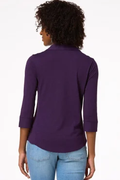 Cato Ribbed Inset Shirt><noscript><img width=
