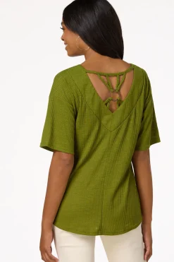 Cato Ribbed Ring Back Top><noscript><img width=