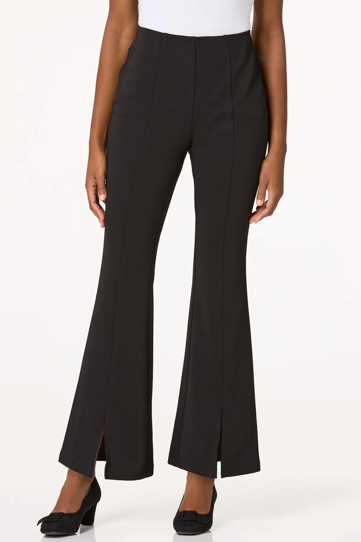 Cato Ribbed Split Hem Flare Pants> Suiting|Pants
