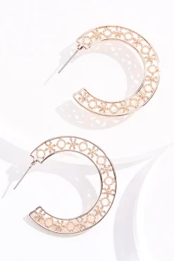 Cato Detailed Hoop Earrings> Earrings