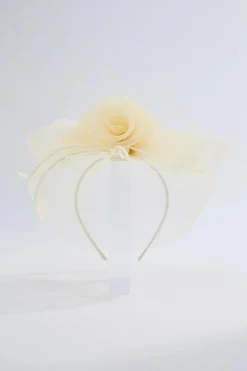 Cato Rosette Feather Veil Fascinator> Hats & Hair
