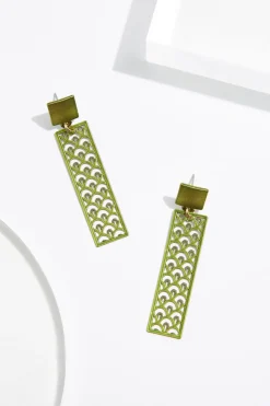 Cato Rubber Filigree Post Earrings> Earrings