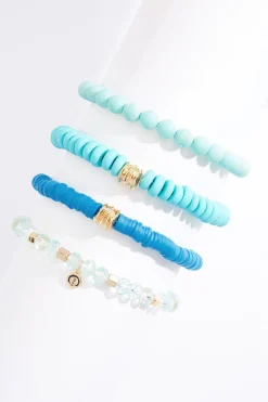 Cato Rubber Glass Wood Bracelet Set> Bracelets