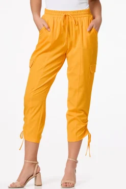 Cato Ruched Drawstring Cargo Pants><noscript><img width=
