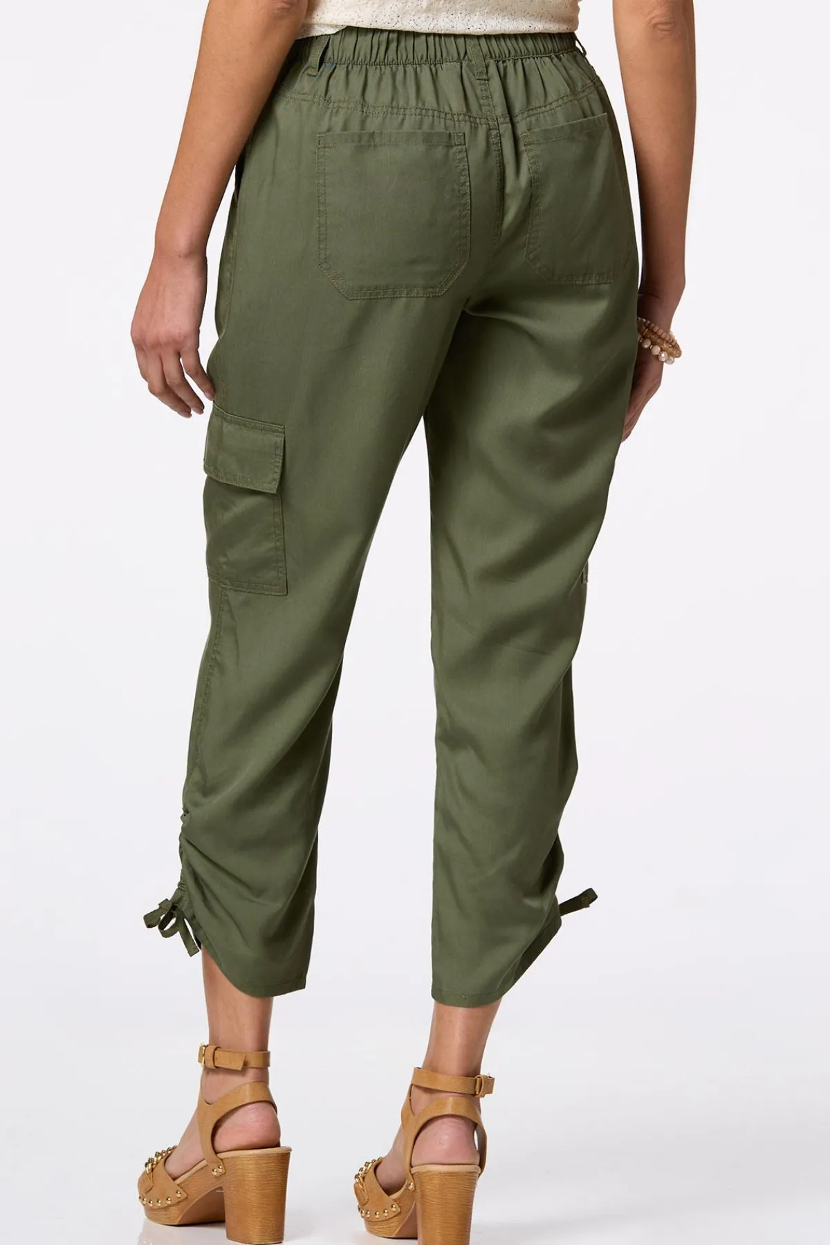 Cato Ruched Hem Cargo Pants> Pants