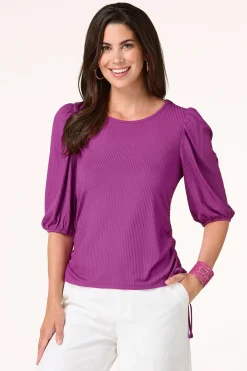 Cato Ruched Side Tie Top> Tops