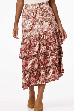 Cato Ruffled Asymmetrical Skirt> Skirts