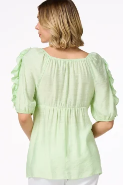 Cato Ruffled Babydoll Top> Tops