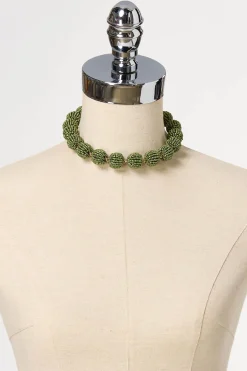 Cato Seed Bead Ball Short Necklace> Necklaces