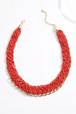 Cato Seed Bead Braided Necklace> Necklaces