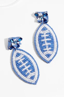 Cato Seed Bead Football Earrings> Earrings