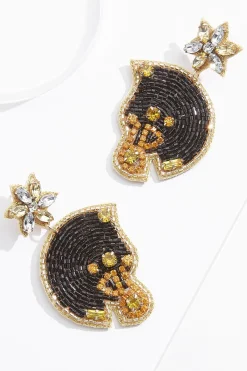 Cato Seed Bead Football Helmet Earrings> Earrings