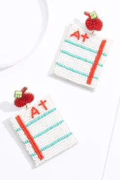 Cato Seed Bead Graded Paper Earrings> Earrings