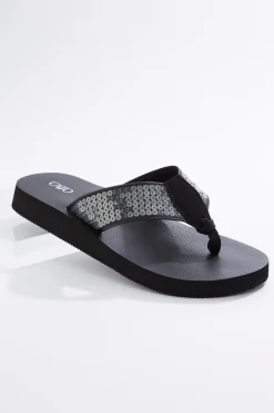 Cato Sequin Band Flip Flops> Sandals