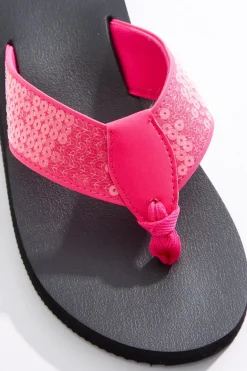 Cato Sequin Band Flip Flops><noscript><img width=