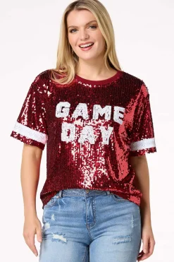Cato Sequin Game Day Top><noscript><img width=