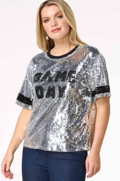 Cato Sequin Game Day Top><noscript><img width=