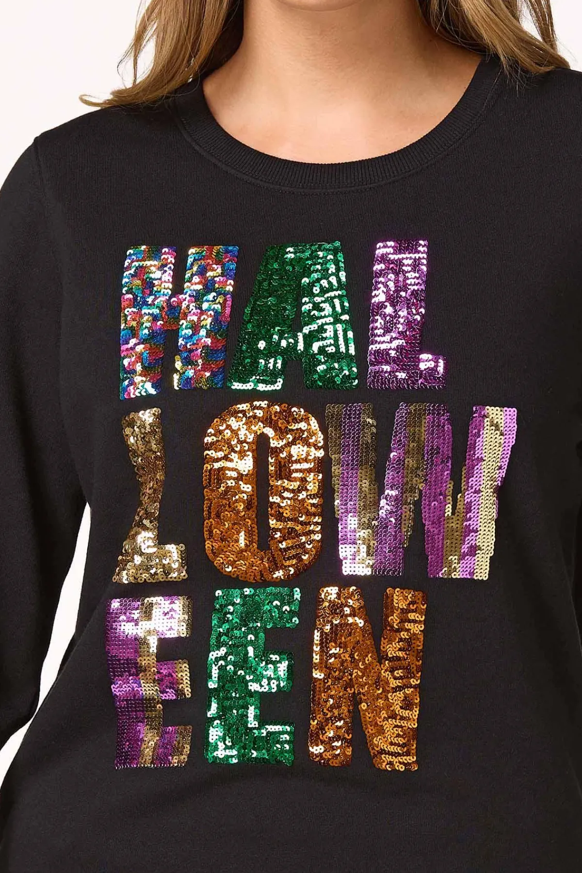 Cato Sequin Halloween Sweatshirt> Tops