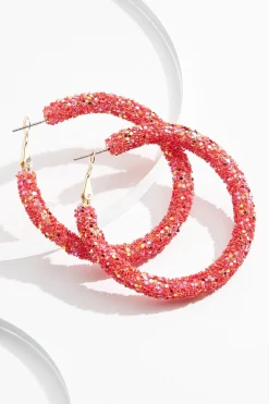 Cato Sequin Hoop Earrings><noscript><img width=