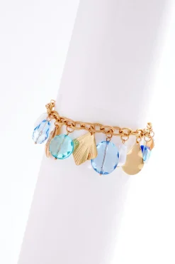 Cato Shaky Glass Charm Chain Bracelet> Bracelets