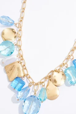 Cato Shaky Glass Charm Chain Necklace><noscript><img width=