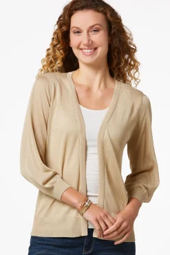 Cato Sheer Balloon Sleeve Cardigan><noscript><img width=