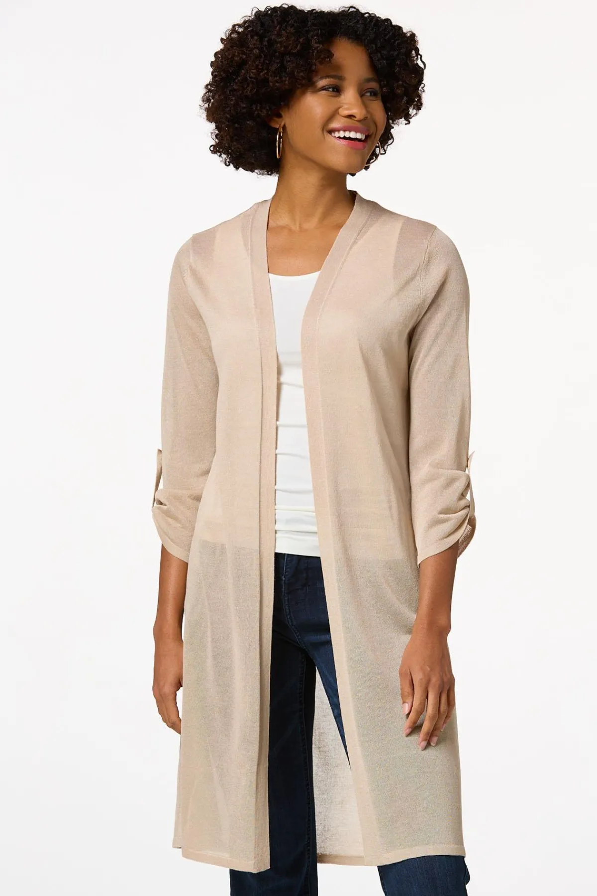 Cato Sheer Cardigan Duster> Sweaters