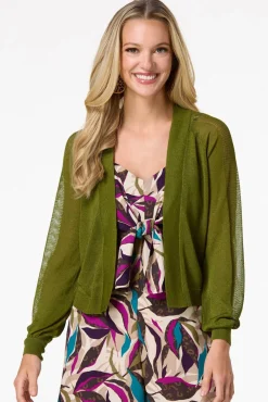 Cato Sheer Green Cardigan> Sweaters