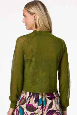 Cato Sheer Green Cardigan> Sweaters