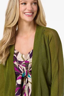 Cato Sheer Green Cardigan><noscript><img width=