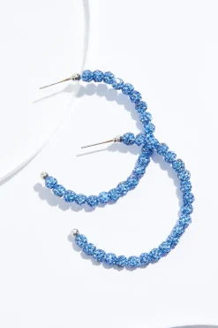 Cato Shimmer Ball Hoop Earrings> Earrings