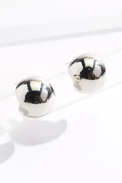 Cato Silver Cutout Ball Earrings> Earrings