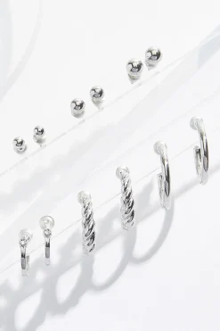 Cato Silver Earring Set> Earrings