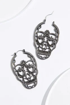 Cato Skeleton Head Earrings> Earrings