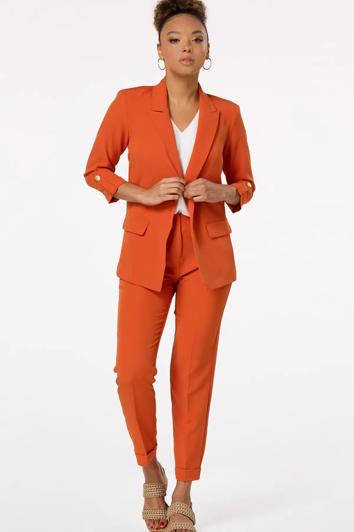 Cato Slim Button Tab Pants> Suiting|Pants