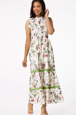 Cato Smocked Floral Maxi Dress> Dresses