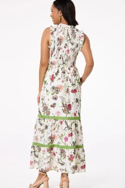 Cato Smocked Floral Maxi Dress> Dresses