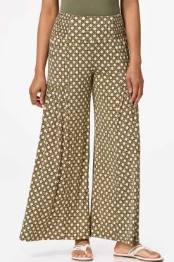 Cato Smocked Geo Wide Leg Pants> Pants
