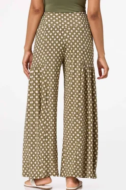 Cato Smocked Geo Wide Leg Pants> Pants