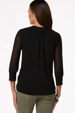 Cato Smocked Shoulder Top> Tops