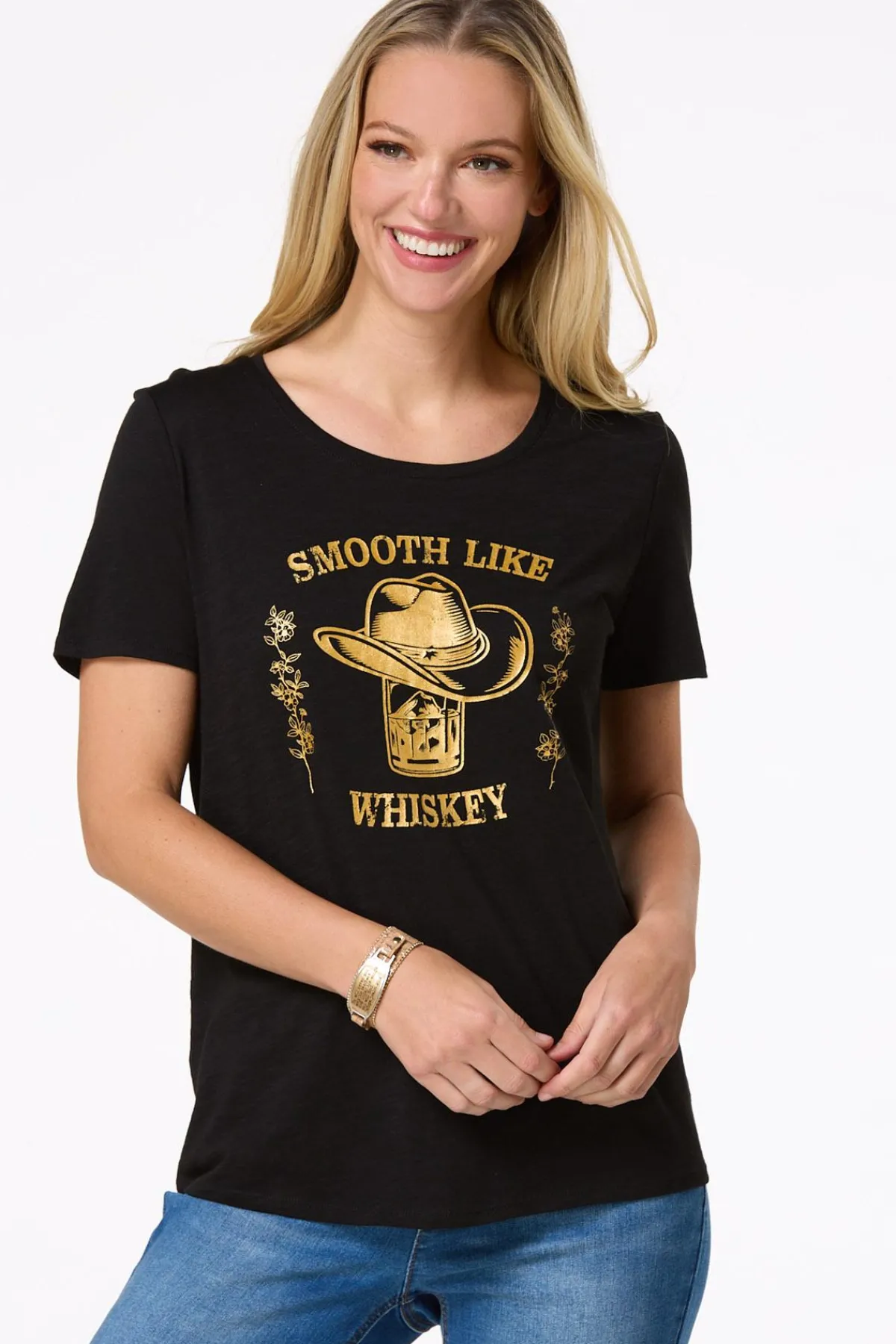 Cato Smooth Like Whiskey Tee> Tops