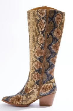 Cato Snakeskin Tall Boots><noscript><img width=