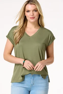 Cato Soft Cuffed Sleeve Tee><noscript><img width=