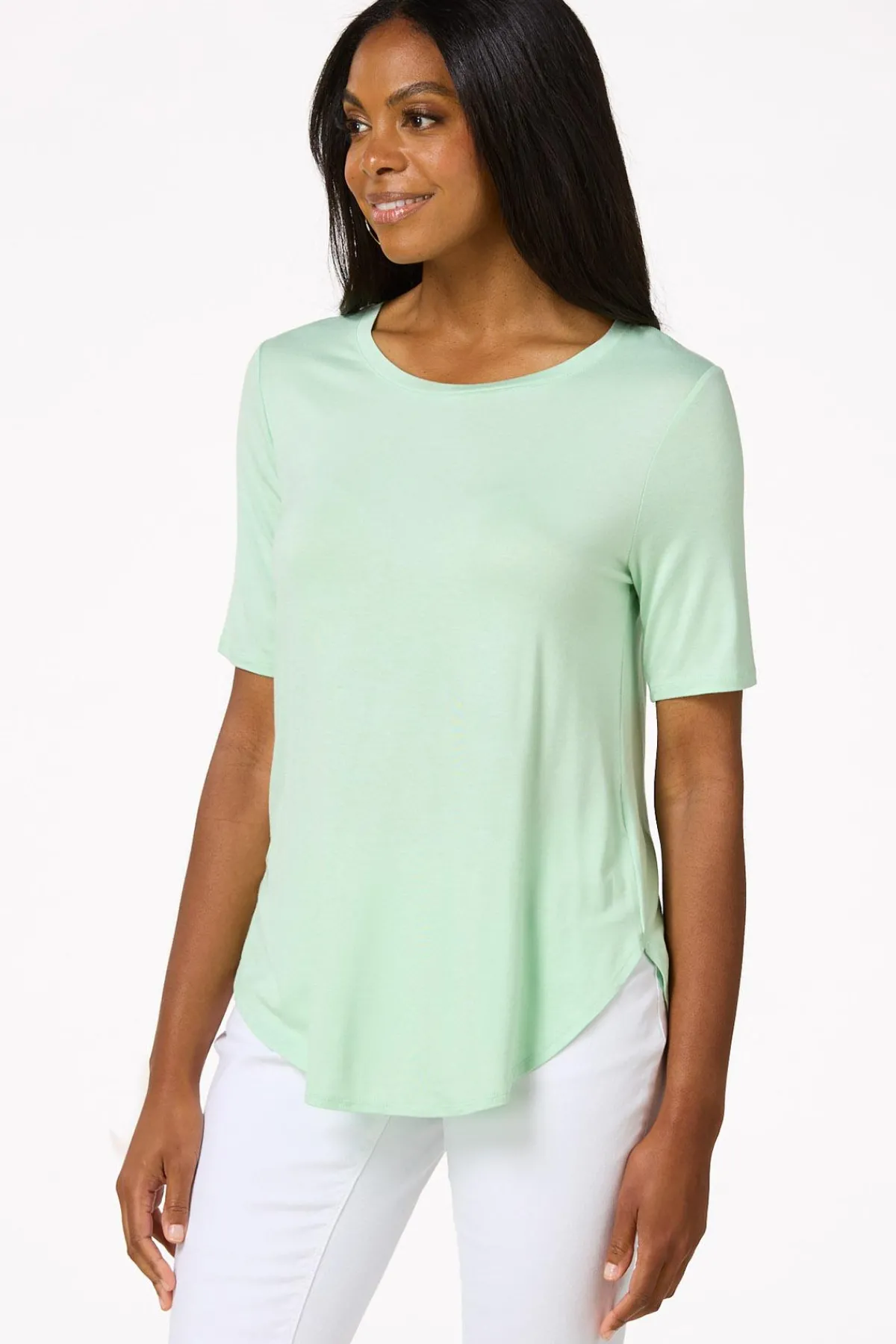 Cato Soft Solid Tee> Tops