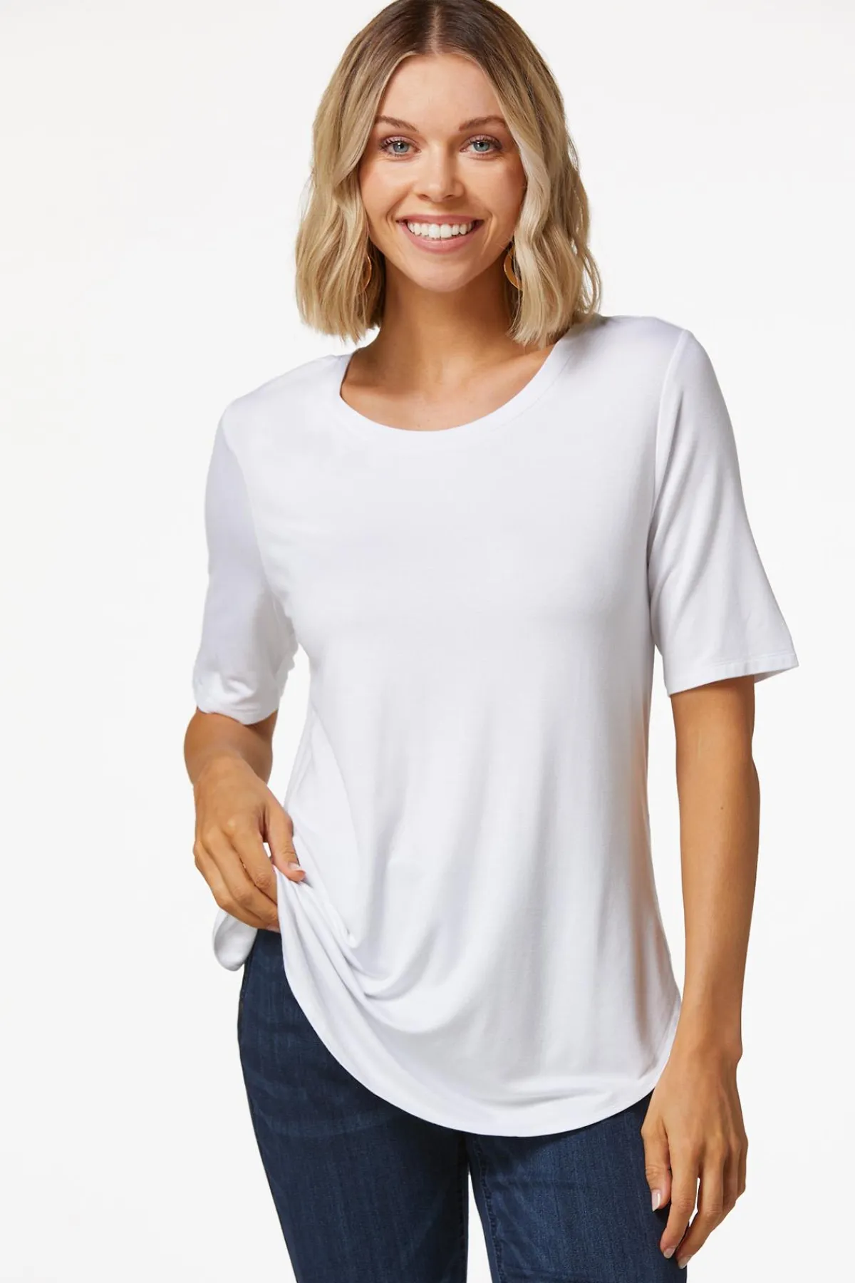Cato Soft Solid Tee> Tops