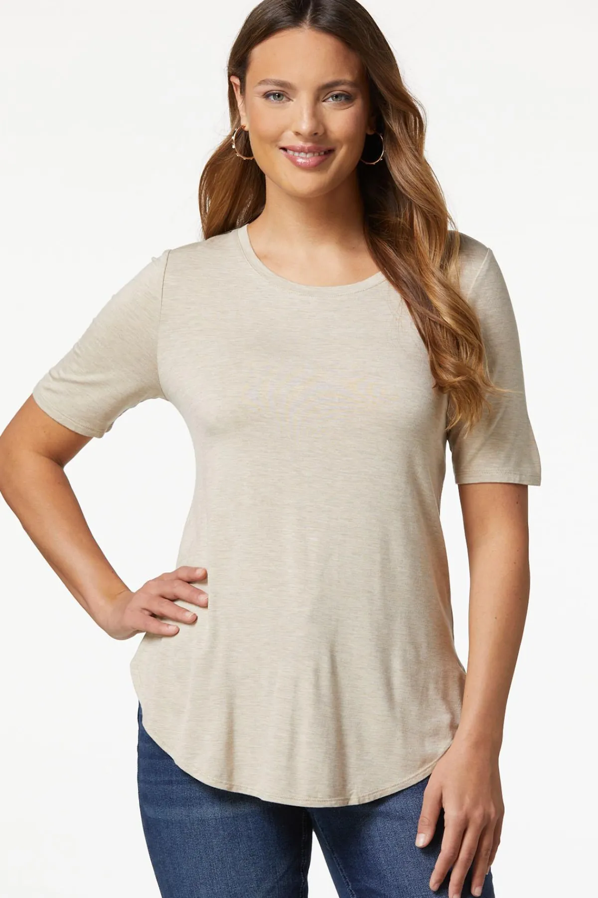Cato Soft Solid Tee> Tops