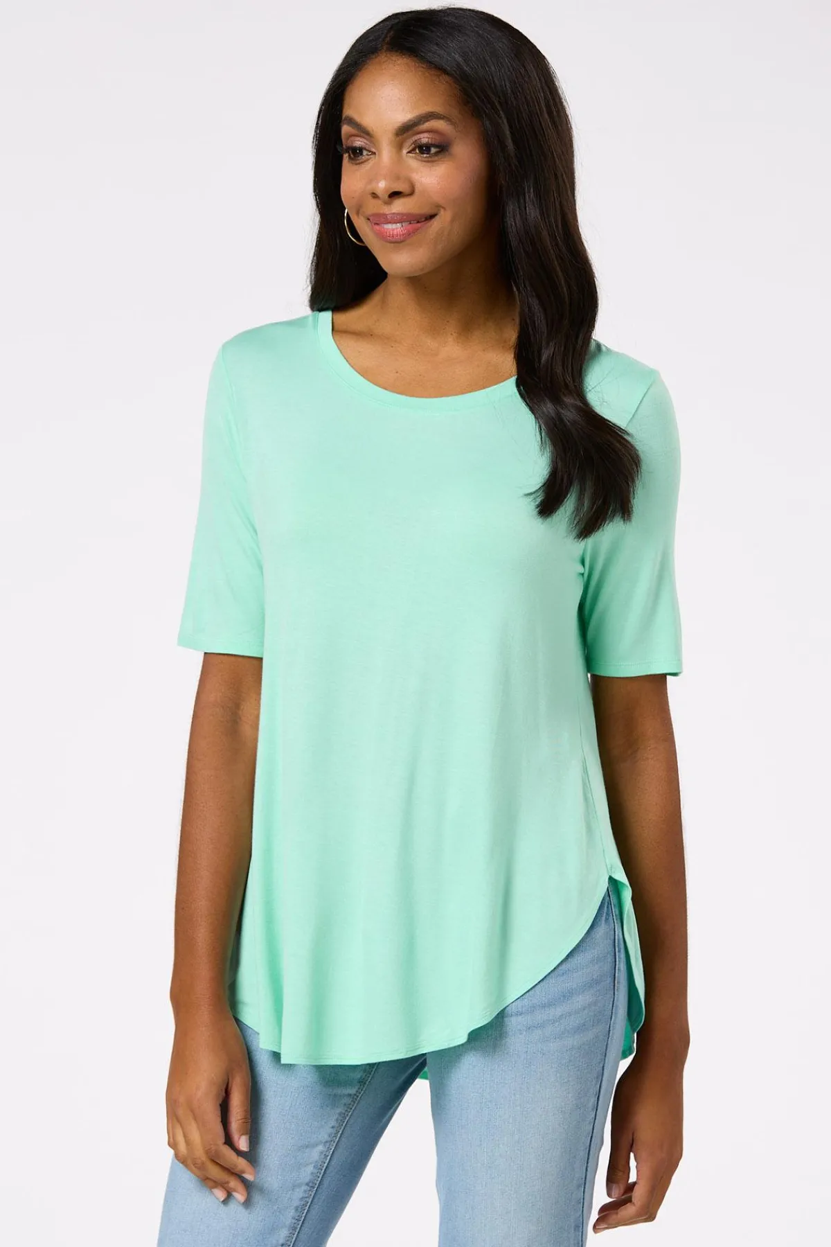 Cato Soft Solid Tee> Tops