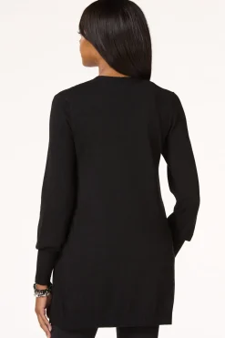 Cato Solid Balloon Sleeve Cardigan> Sweaters