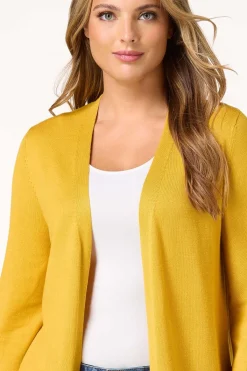 Cato Solid Balloon Sleeve Cardigan><noscript><img width=